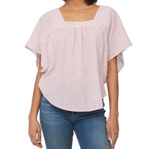 BeachLunchLounge Striped Kimono-Sleeve Top